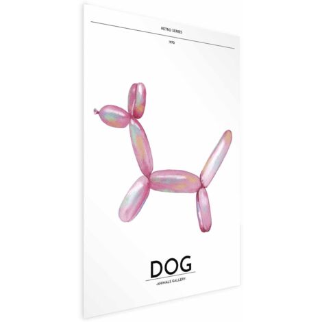 Affiche - Holo-Dog - Chien coloré style rétro (1/4)