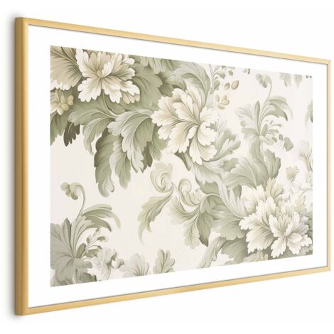 Affiche - Fleurs vintage aux couleurs vives (1/4)