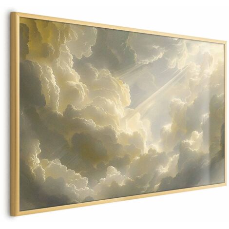 Affiche - Un jeu de couleurs époustouflant sur fond de nuages (1/4)