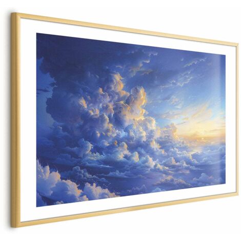 Affiche - Quand le ciel devient une toile : L'œuvre d'art de la nature dans les nuages (1/4)