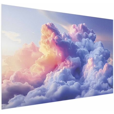 Affiche - Des nuages comme peints : les pinceaux artistiques de l'aube peignant le ciel (1/4)