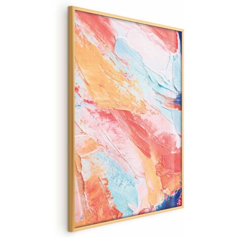 Affiche - Harmonie colorée - transitions de couleurs dynamiques dans des tons pastel (1/4)
