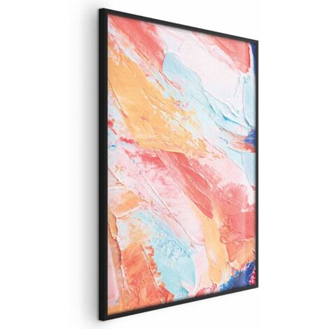 Affiche - Harmonie colorée - transitions de couleurs dynamiques dans des tons pastel (1/4)