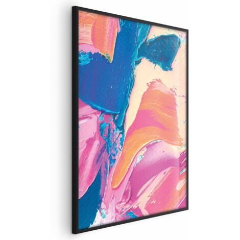Affiche - Expression colorée - contrastes marqués dans une composition dynamique (1/4)