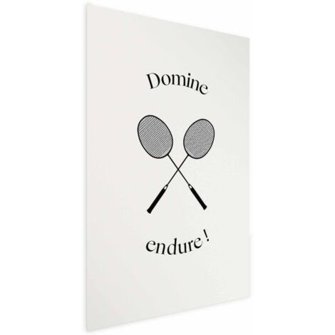 Affiche - Jeux d'été - raquettes de badminton sur fond blanc (1/4)