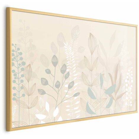 Affiche - Clairière beige pastel (1/4)