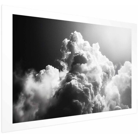 Affiche - Nuages de rêve : Laissez le soleil illuminer votre journée - Un festin visuel (1/4)