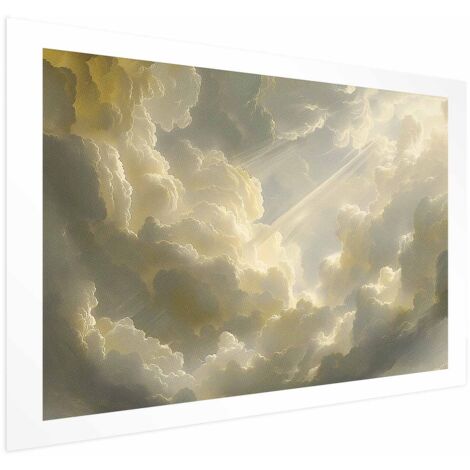 Affiche - Un jeu de couleurs époustouflant sur fond de nuages (1/4)