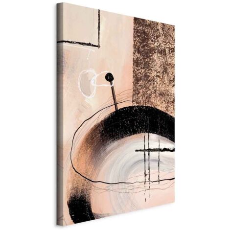 Peinture - Art des formes (1 pièce) - œuvre abstraite peinte à la main (1/5)