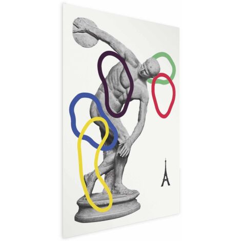 Affiche - Collage graphique - Lancer de disque - Sculpture (1/4)