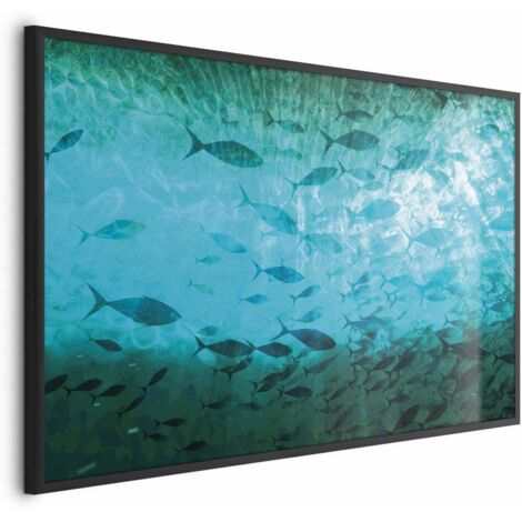 Affiche - Un banc de poissons noirs (1/4)