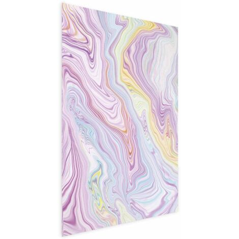 Affiche - Rêve coloré - formes abstraites aux couleurs pastel (1/4)