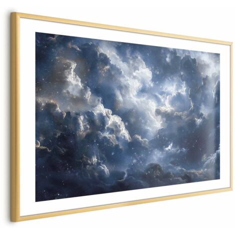 Affiche - Merveilles astronomiques : Nuages et étoiles en harmonie (1/4)
