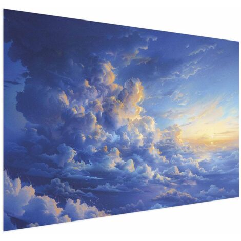 Affiche - Quand le ciel devient une toile : L'œuvre d'art de la nature dans les nuages (1/4)