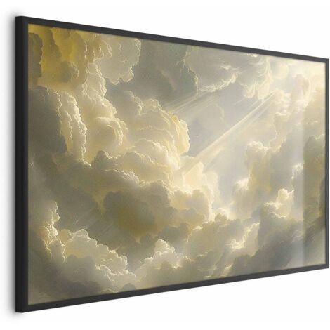 Affiche - Un jeu de couleurs époustouflant sur fond de nuages (1/4)