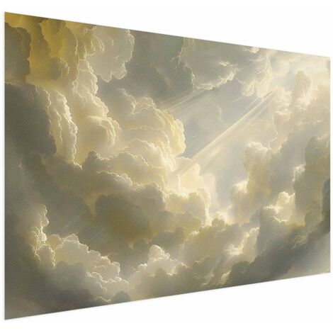 Affiche - Un jeu de couleurs époustouflant sur fond de nuages (1/4)