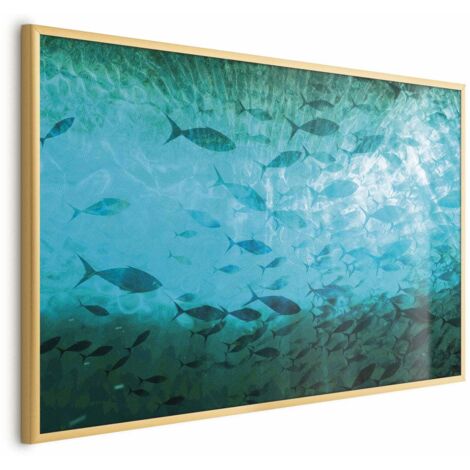 Affiche - Un banc de poissons noirs (1/4)