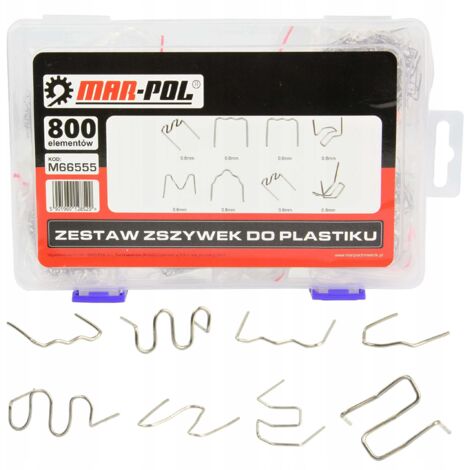 JEU D'AGRAFES POUR PLASTIQUE 800 PCS (1/5)