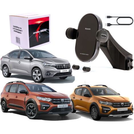Support de téléphone automatique avec fonction de charge sans fil pour DACIA Sandero 3, Jogger, Logan 3 (1/5)