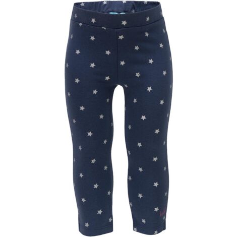 Legging fille en coton avec étoiles bleu marine Lief (1/4)