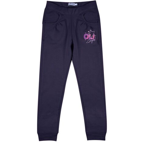 Pantalon de survêtement Olimpias bleu marine pour fille (1/3)
