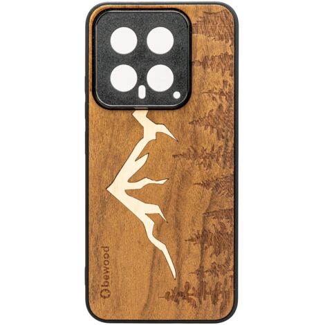 Étui en bois Bewood pour Xiaomi 14 MOUNTAINS IMBUIA (1/2)