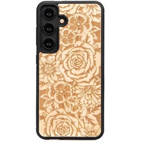Coque en bois Bewood pour Samsung Galaxy S25 ROSES ANIEGRE (1/4)
