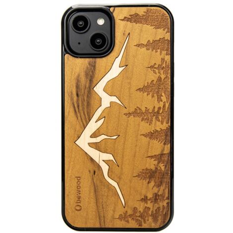 Coque en bois Bewood pour iPhone 15 Plus MOUNTAINS IMBUIA (1/5)