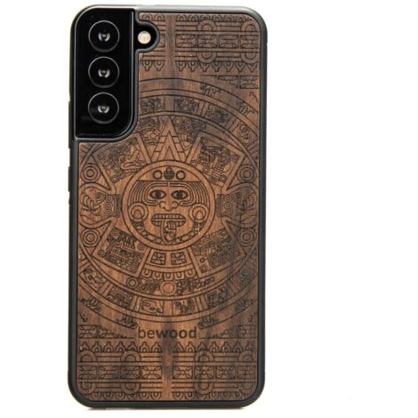 Coque en bois pour Samsung Galaxy S22 Plus CALENDRIER AZTÈQUE ZIRICOTE (1/3)