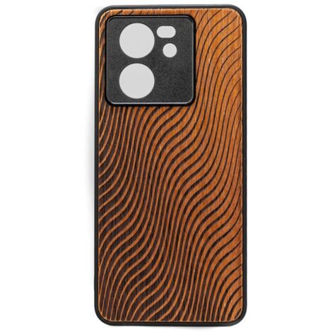 Étui en bois Bewood pour Xiaomi 13T / 13T Pro MERBAU WAVES (1/2)