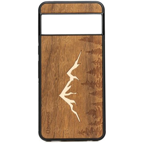 Étui en bois Bewood pour Google Pixel 8 Pro MOUNTAINS IMBUIA (1/2)