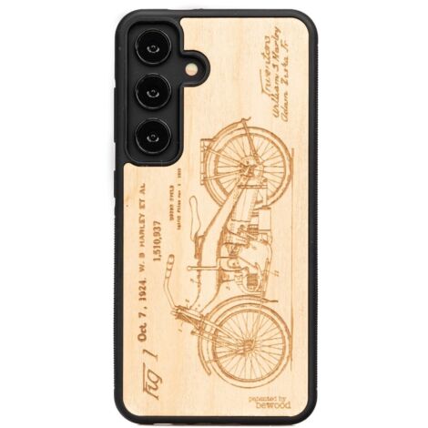 Coque en bois Bewood pour Samsung Galaxy A55 5G HARLEY PATENT ANIEGRE (1/4)