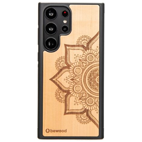 Coque en bois Bewood pour Samsung Galaxy S23 Ultra MANDALA POMMIER (1/4)