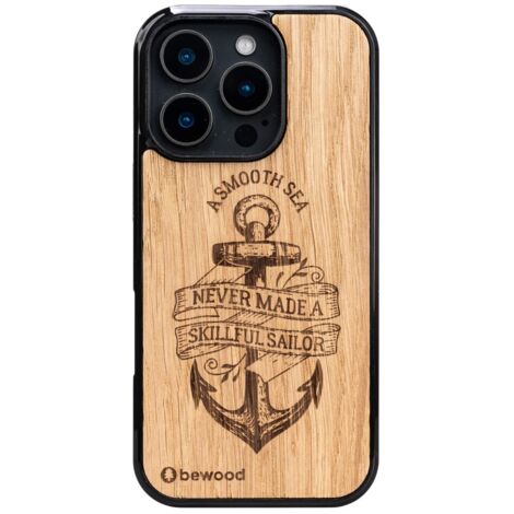 Coque en bois Bewood pour iPhone 16 Pro ANCHOR OAK (1/5)