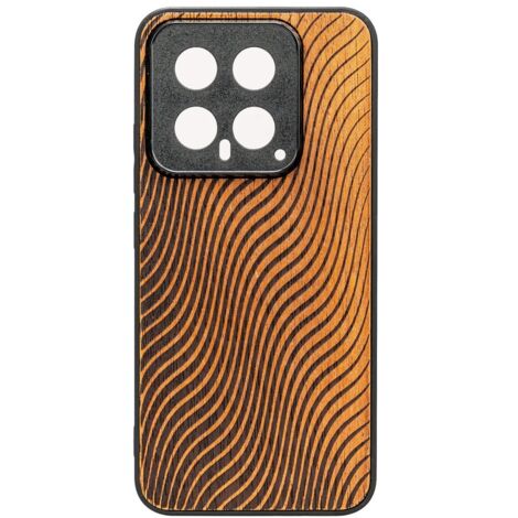 Étui en bois Bewood pour Xiaomi 14 MERBAU WAVES (1/2)