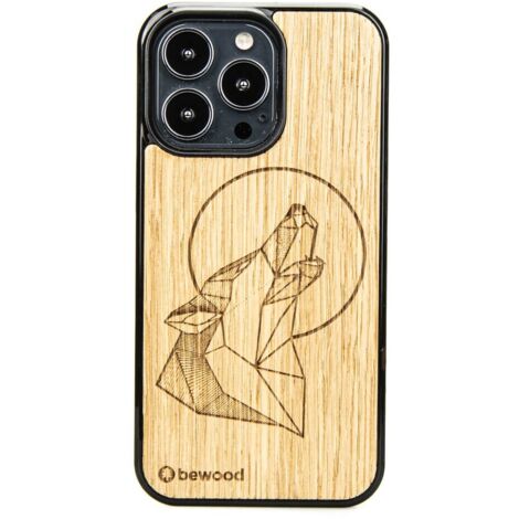 Coque en bois pour iPhone 13 Pro WOLF OAK (1/3)