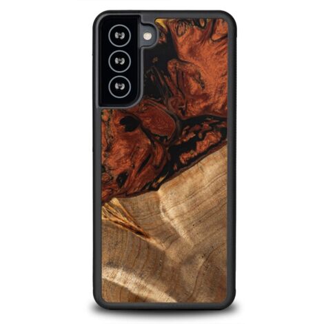 Coque Bewood Unique pour Samsung Galaxy S21 Plus – 4 Éléments – Feu (1/4)