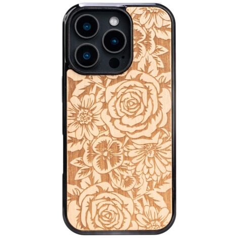Coque en bois Bewood pour iPhone 16 Pro ROSES ANIEGRE (1/5)