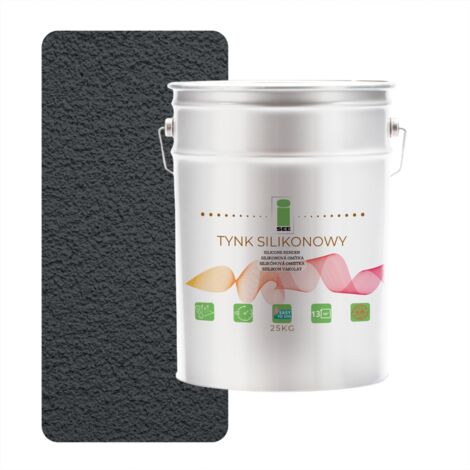 Enduit silicone 7016 pour façade extérieure, gris graphite, 1,5 mm, 25 kg (1/5)