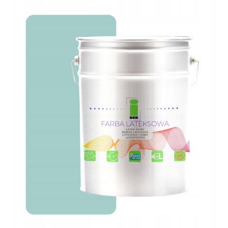 Peinture murale latex pour intérieur vert pastel 10L Pologne (1/5)