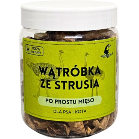 Foie d'autruche lyophilisé 110 g pour chiens et chats  allergies alimentaires  acide folique  GOÛT SAIN (1/2)