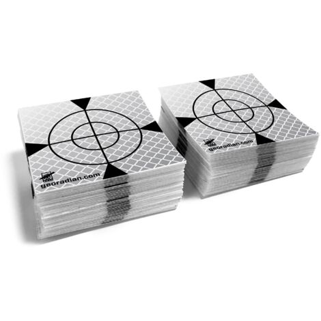 Lot de 100 feuilles télémétriques blanches 30 mm x 30 mm (1/4)