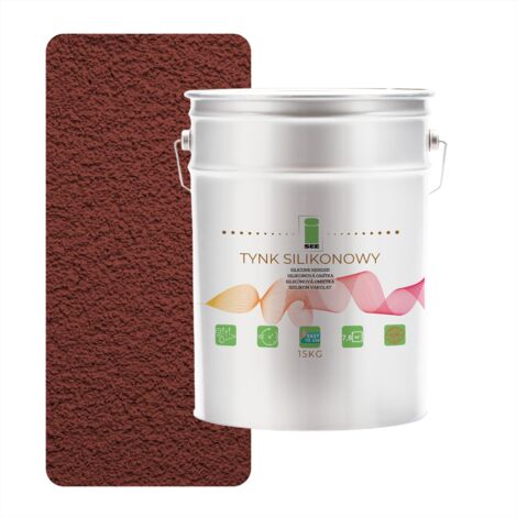 Enduit silicone 3009 pour façade extérieure, rouge-brun, 1,5 mm, 15 kg (1/5)