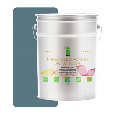 Peinture silicone pour façade, gris ardoise foncé, 10 L (1/5)