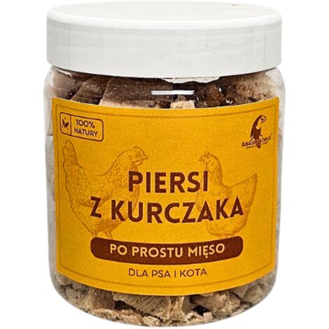 Blancs de poulet lyophilisés 80 g pour chiens et chats  Faible en calories  Minéraux  Vitamines  Goût sain (1/2)