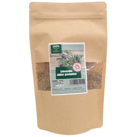Feuilles de pissenlit bio pour chiens et chats 100 g Détox Calculs rénaux Maladies rénales Paul & Paulina