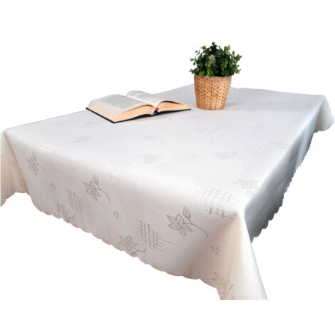 Nappes crème anti-taches 140/200, produit polonais, matière crème, nappes (1/5)