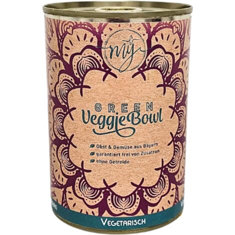 Légumes aux fruits et au pissenlit 410 g Pour chiens Vitamines naturelles My Veggie Green Bowl (1/2)