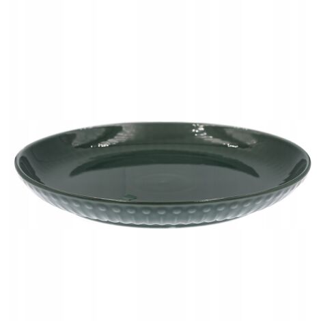 Grande assiette creuse pour petit-déjeuner ou dîner, 26 cm, motif mosaïque olive, sans motif (1/5)