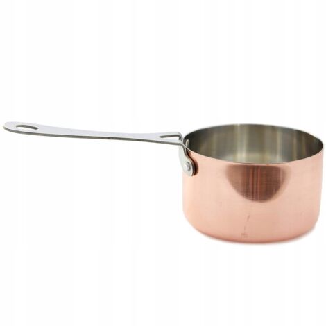 Mini-casserole de service pour la friture, petite casserole de 250 ml en acier inoxydable